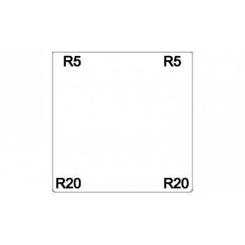 Blacha pod kominek 100x100 cm (kwadrat)